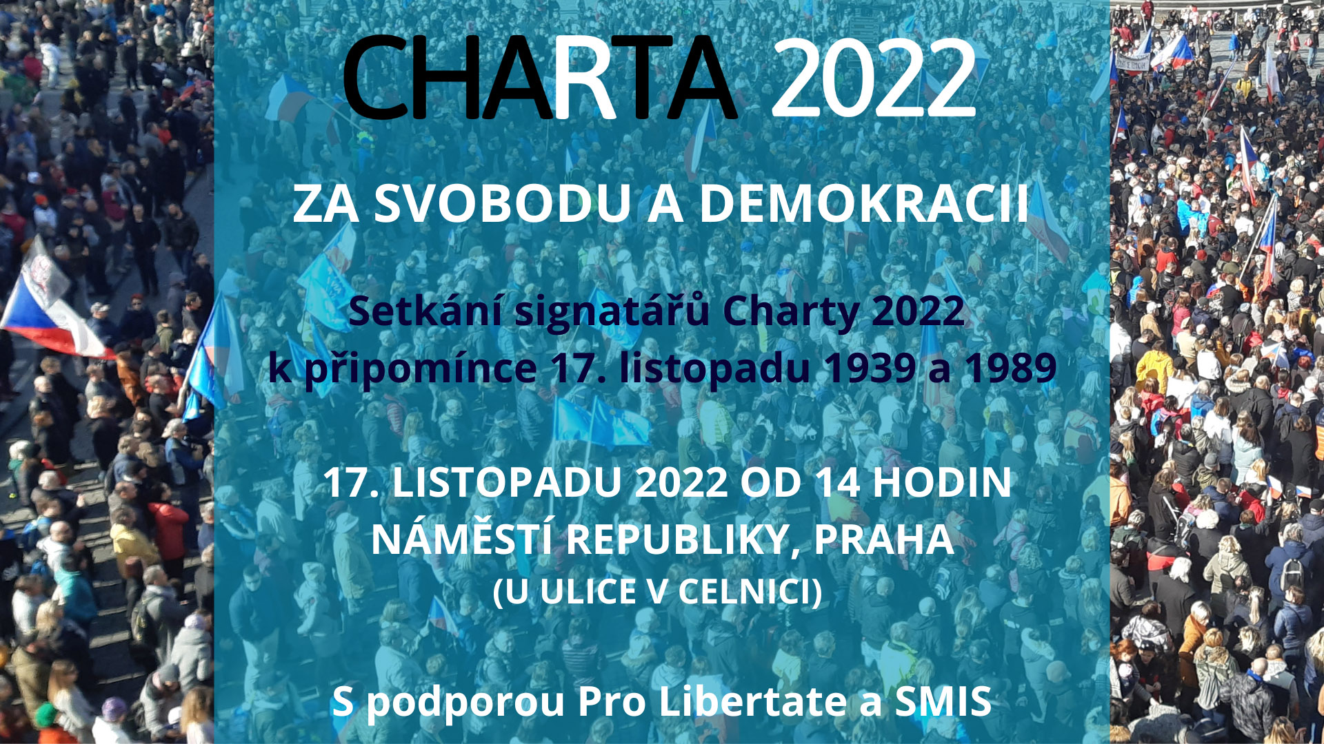 Charta 2022 Praha Manifestace Pozvánka setkání